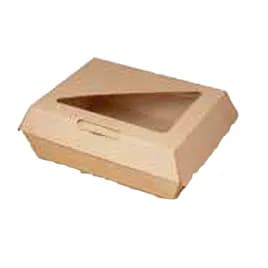 Bagcraft® Take-Out Box 7.88X5.94X2.75 IN Rectangle With Window 200/Case