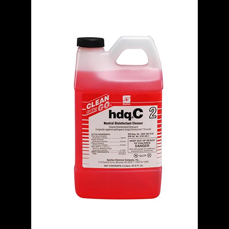 hdq C® 2 Citrus Scent Disinfectant Cleaner 1 GAL Multi Surface Neutral Concentrate Quat 4/Case