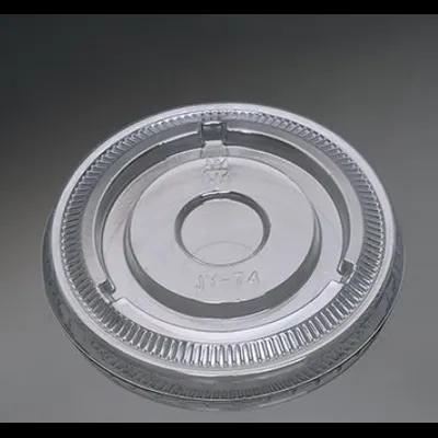 Victoria Bay Lid Flat 78MM PET Clear For Cold Cup No Slot 2000/Case