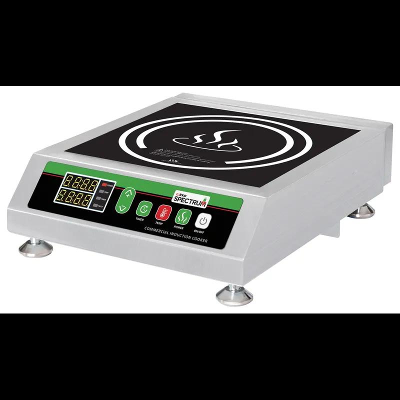 Induction Cooktop 21.0625X18X8.1875 IN Stainless Steel 120V 15Amp Digital Countertop 1/Each