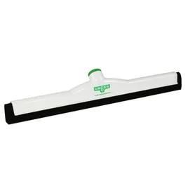 Floor Squeegee Standard Plastic Rubber White Black Straight Sanitary With 22IN Head 1/Each