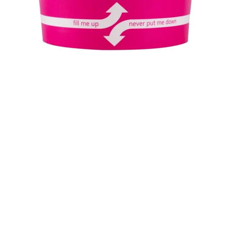 Karat® Food Container Base 4 OZ Double Wall Poly-Coated Paper Pink Round 1000/Case