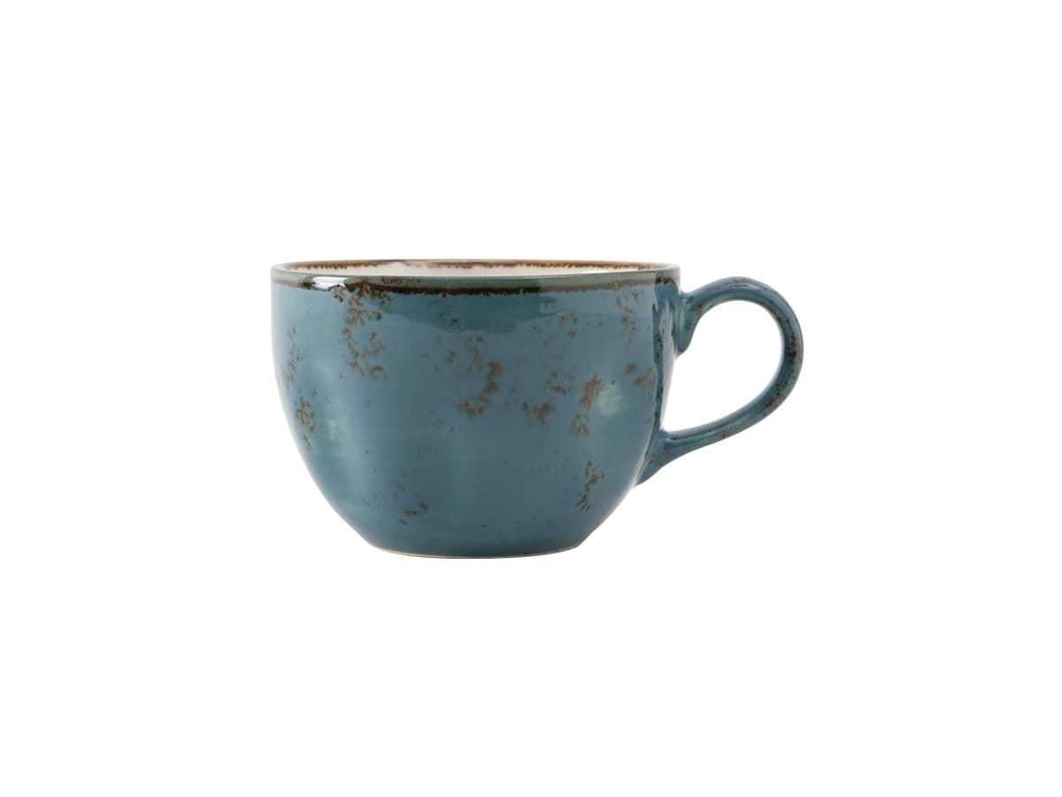 TuxTrendz Artisan Geode Coffee Cup 5.125X2.75 IN 10.5 OZ China Azure Round Fully Vitrified 24/Case