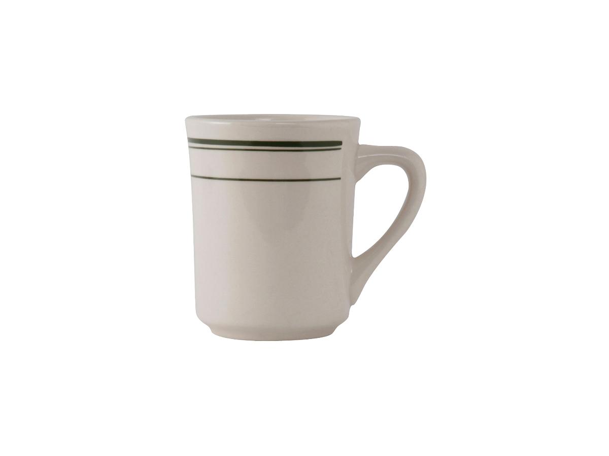 Green Bay Tiara Mug 8 OZ China Eggshell Green Banded Fully Vitrified 36/Case