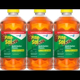 Pine-Sol® Pine All Purpose Cleaner Deodorizer 80 OZ Multi Surface Antibacterial 3/Case