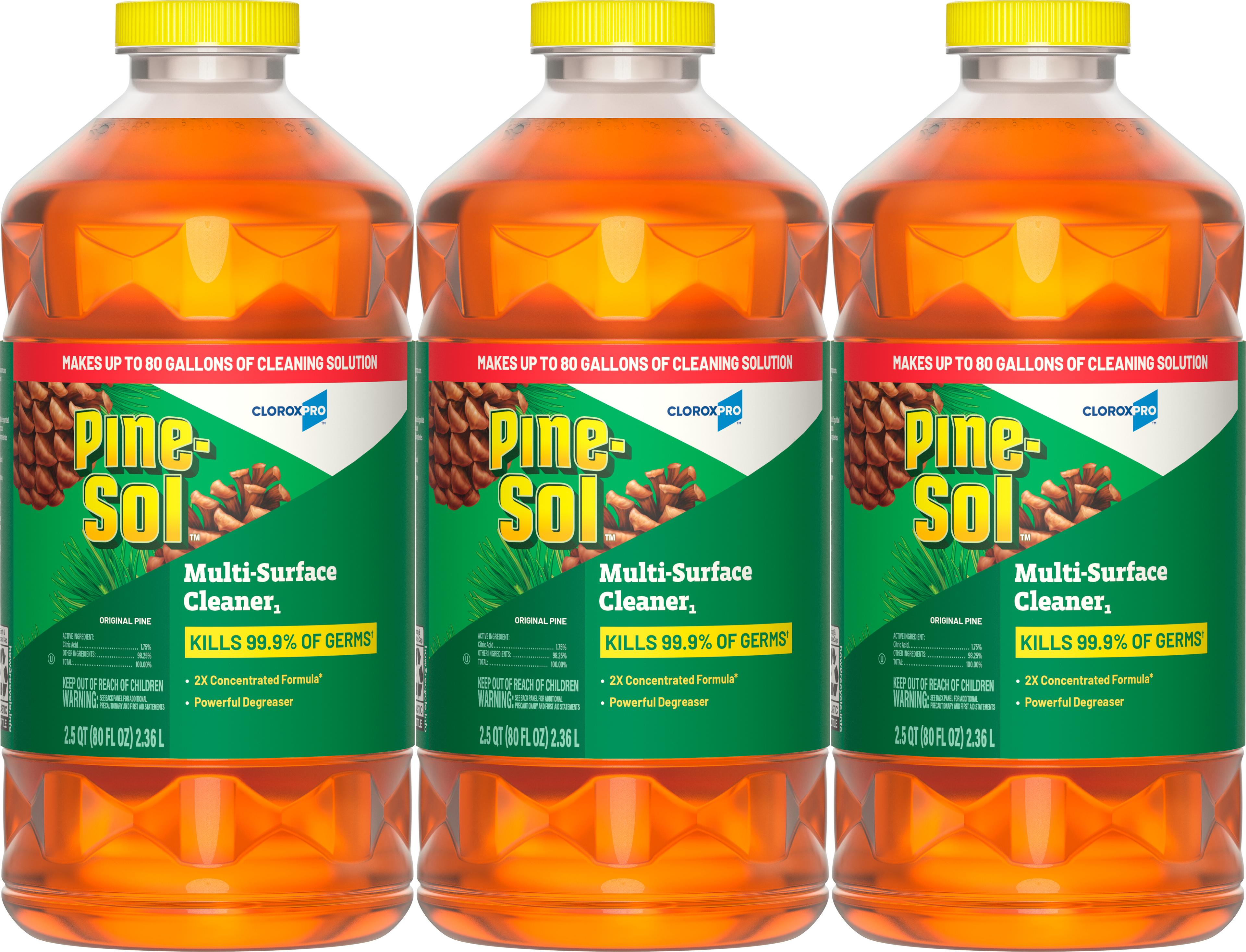 Pine-Sol® Pine All Purpose Cleaner Deodorizer 80 OZ Multi Surface Antibacterial 3/Case