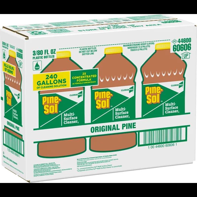 Pine-Sol® Pine All Purpose Cleaner Deodorizer 80 OZ Multi Surface Antibacterial 3/Case