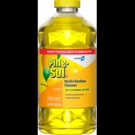 Pine-Sol® Lemon All Purpose Cleaner Deodorizer 80 OZ Multi Surface Screw Cap 3/Case