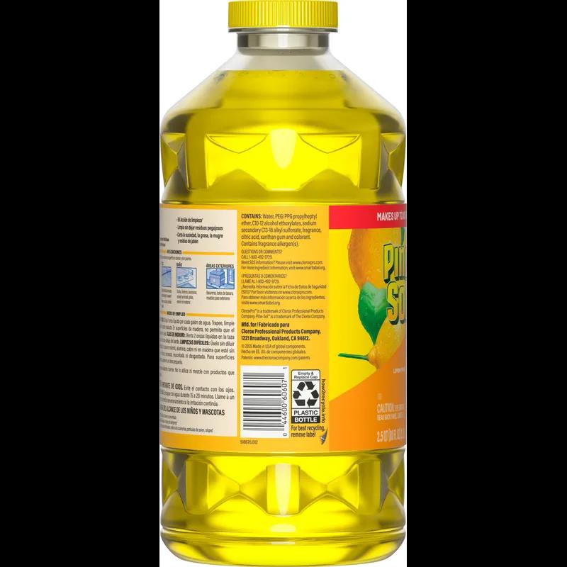 Pine-Sol® Lemon All Purpose Cleaner Deodorizer 80 OZ Multi Surface Screw Cap 3/Case