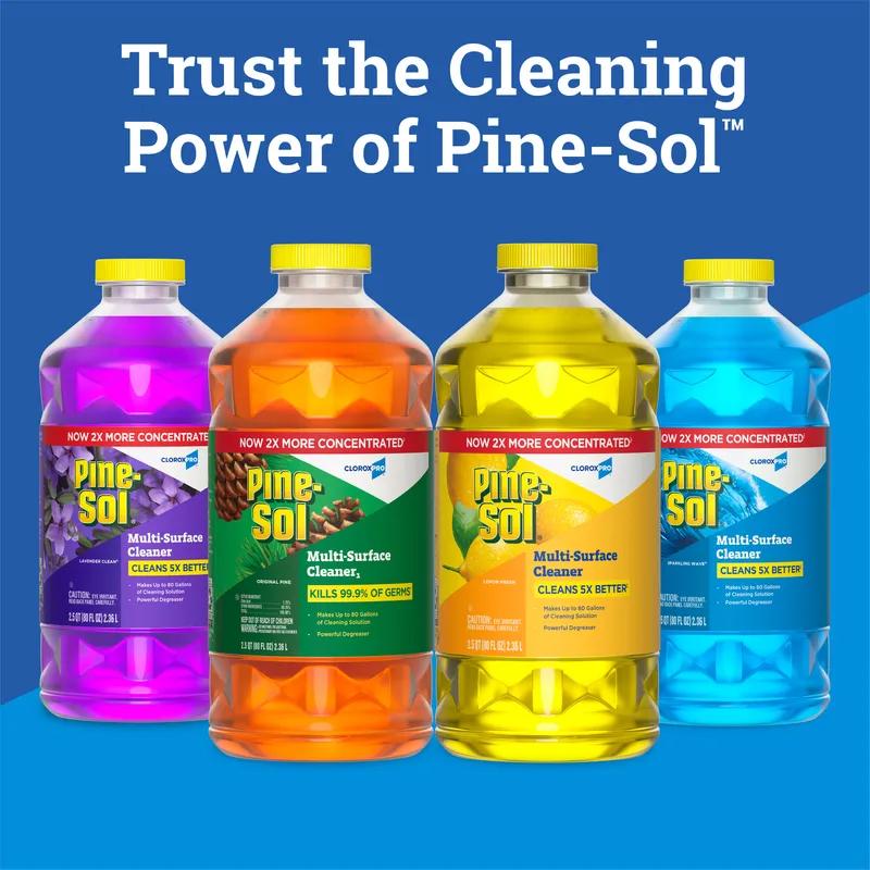 Pine-Sol® Sparkling Wave All Purpose Cleaner Deodorizer 80 OZ Multi Surface Antibacterial 3/Case