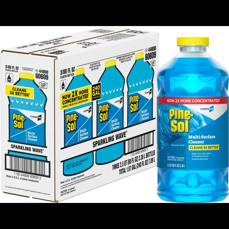 Pine-Sol® Sparkling Wave All Purpose Cleaner Deodorizer 80 OZ Multi Surface Antibacterial 3/Case
