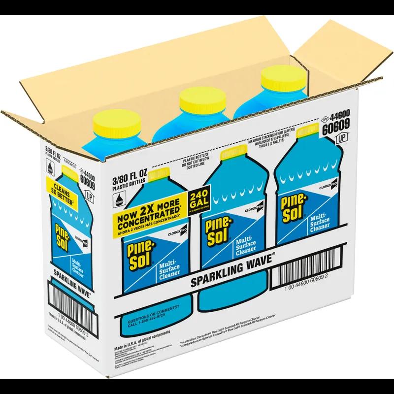 Pine-Sol® Sparkling Wave All Purpose Cleaner Deodorizer 80 OZ Multi Surface Antibacterial 3/Case