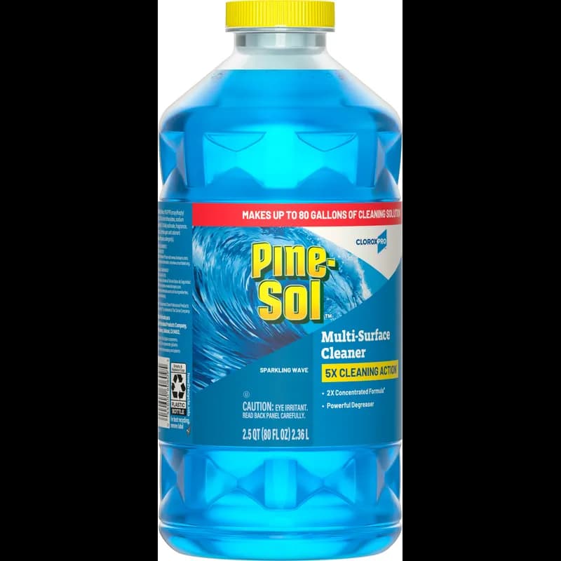 Pine-Sol® Sparkling Wave All Purpose Cleaner Deodorizer 80 OZ Multi Surface Antibacterial 3/Case