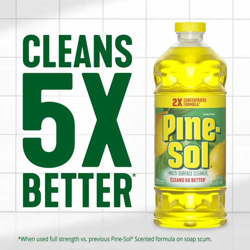 Pine-Sol® Lemon All Purpose Cleaner Deodorizer 14 OZ Screw Cap 12/Case