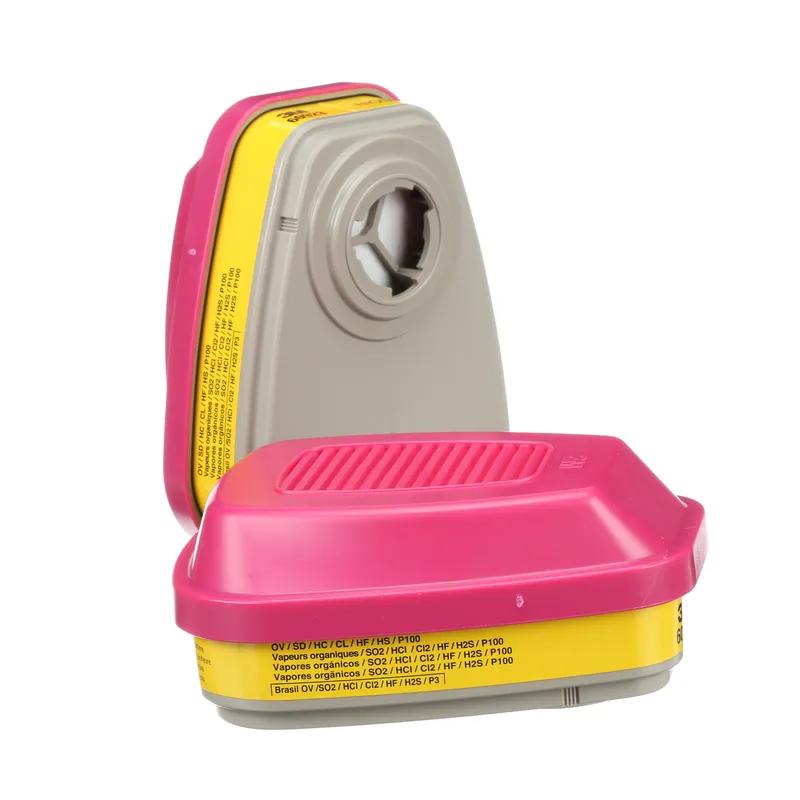 3M™ 60923 Vapor & Acid Gas Cartridge 4.2X3.4 IN 60/Case