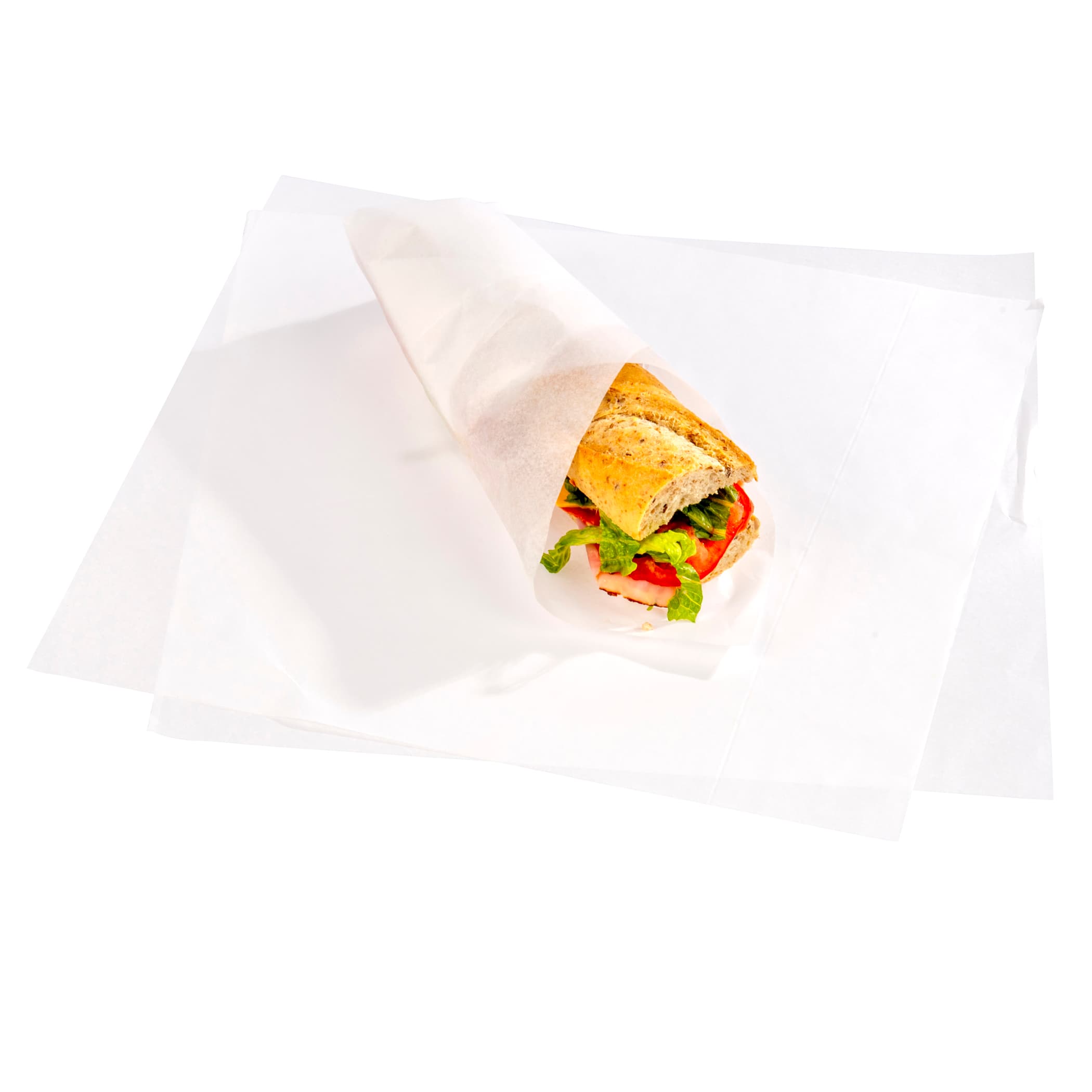 Sandwich Wrap 15X15 IN Dry Wax Paper White Plain 4000/Case