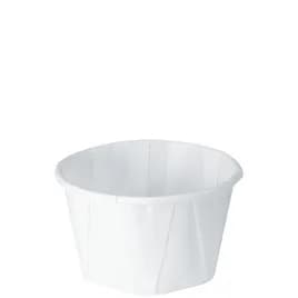 Solo® Souffle & Portion Cup 3.25 OZ Treated Paper White Freezer Safe 250 Count/Pack 20 Packs/Case 5000 Count/Case