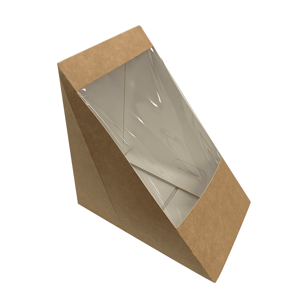 Sandwich Wedge Take-Out Box 3.74 IN Kraft 500/Case