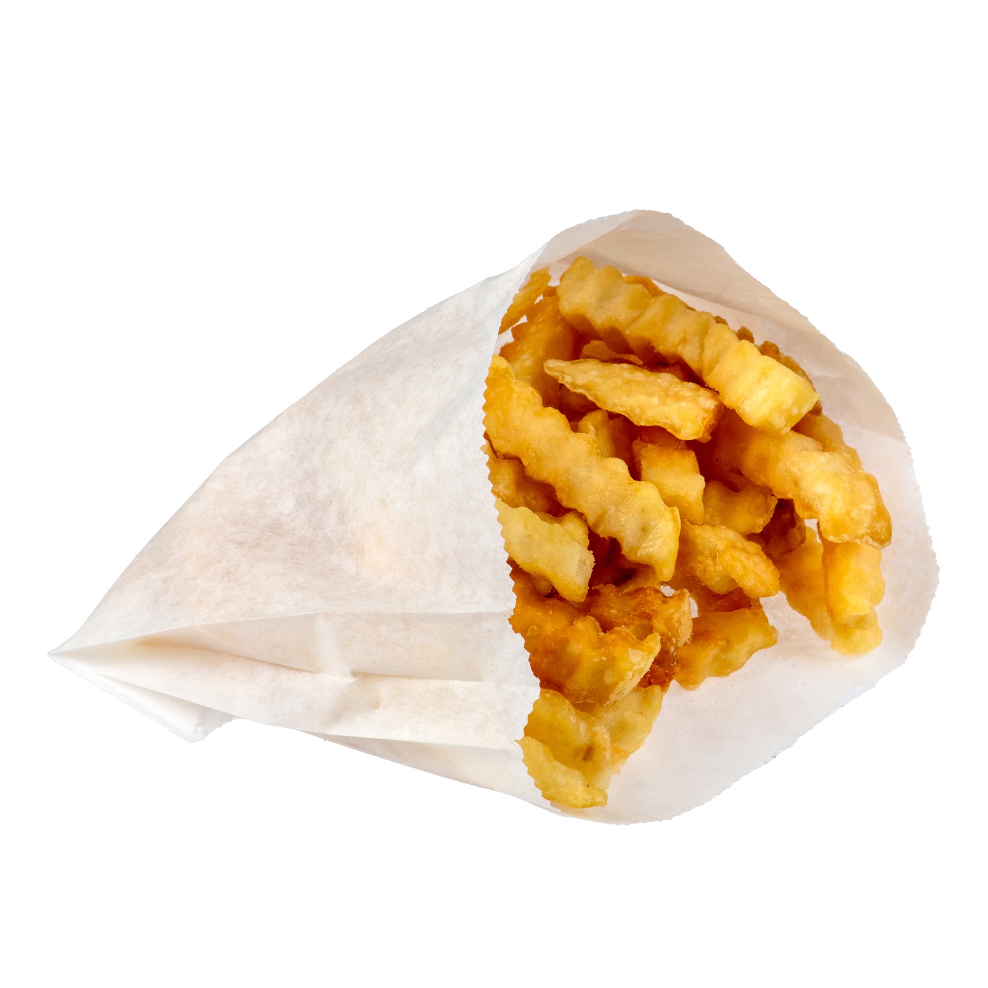 French Fry Bag 5.5X1X4 IN Paper White Plain 1000/Box