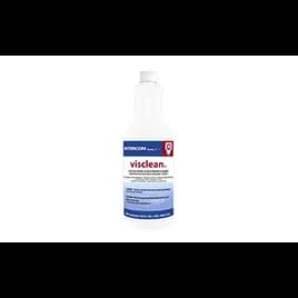 Visclean Cherry Toilet Bowl Cleaner Restroom Cleaner 1 QT Mild Acid 9.5% Hydrochloric Acid 12/Case