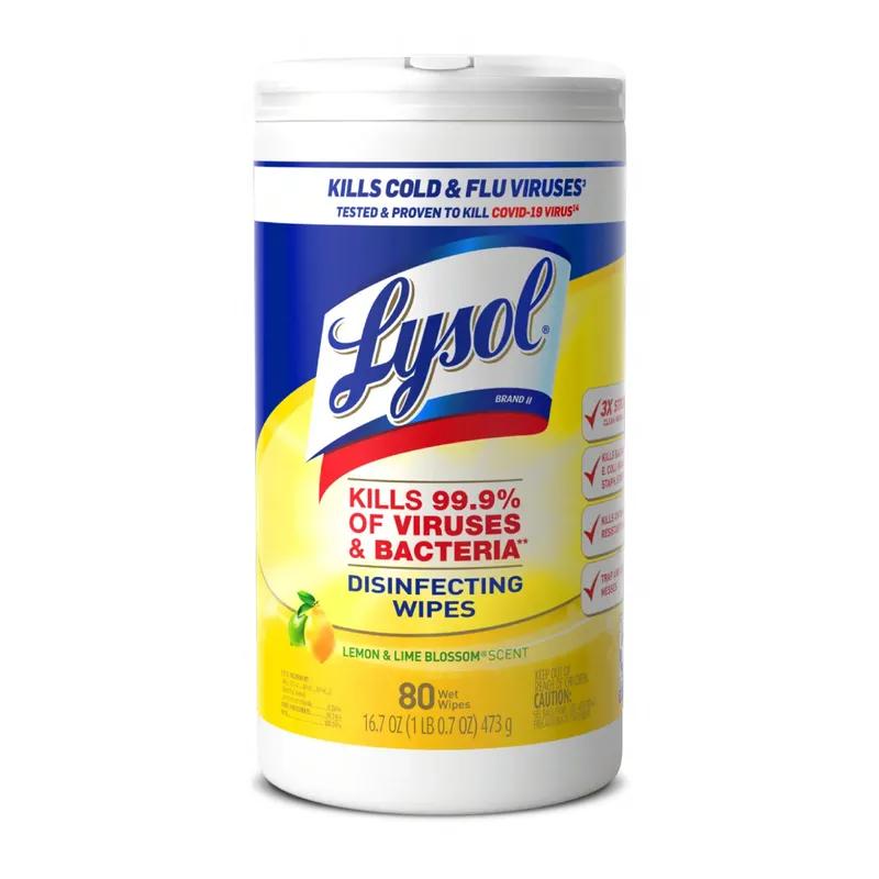 Lysol® Disinfectant Wipe 80 Count/Pack 6 Packs/Case