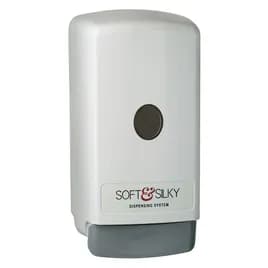 Soft & Silky Soap Dispenser 800 mL White Plastic 1/Each