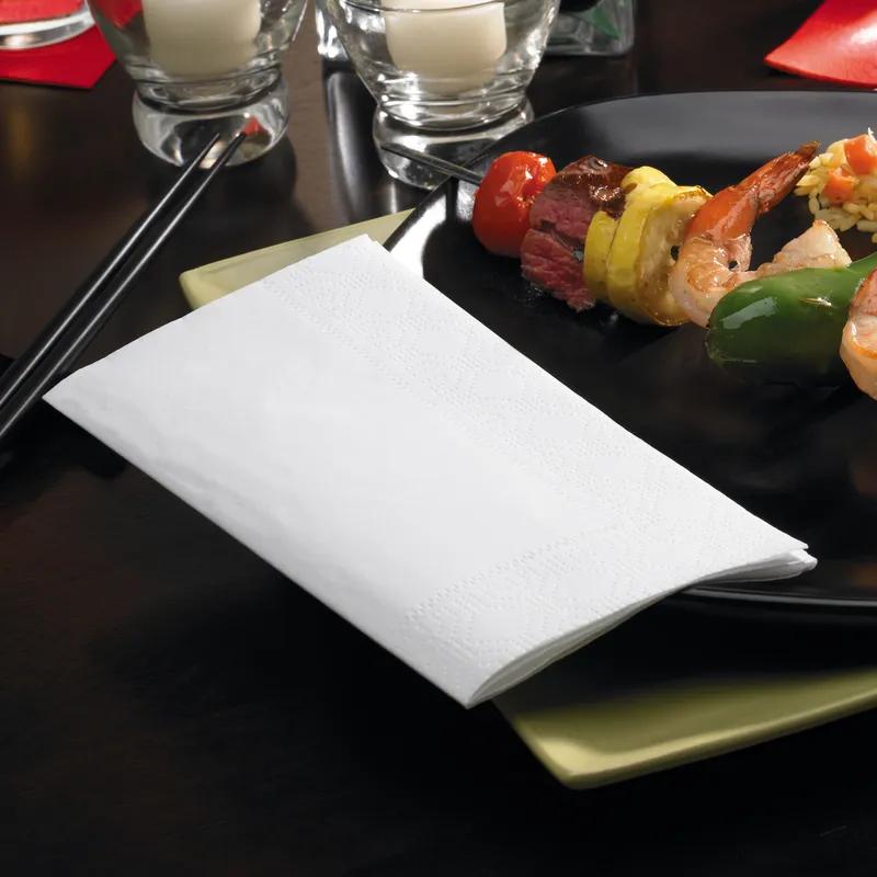 Dinner Napkins 17X15 IN 2PLY 1/8 Fold 125 Count/Pack 24 Packs/Case 3000 Count/Case
