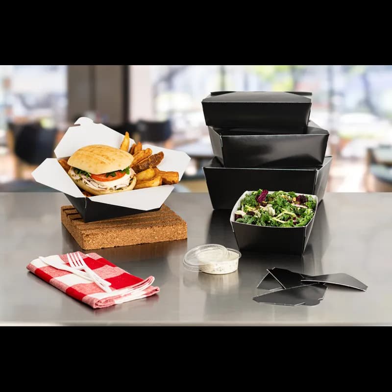 INNOBOX EDGE™ #3 Take-Out Box Black 130/Case