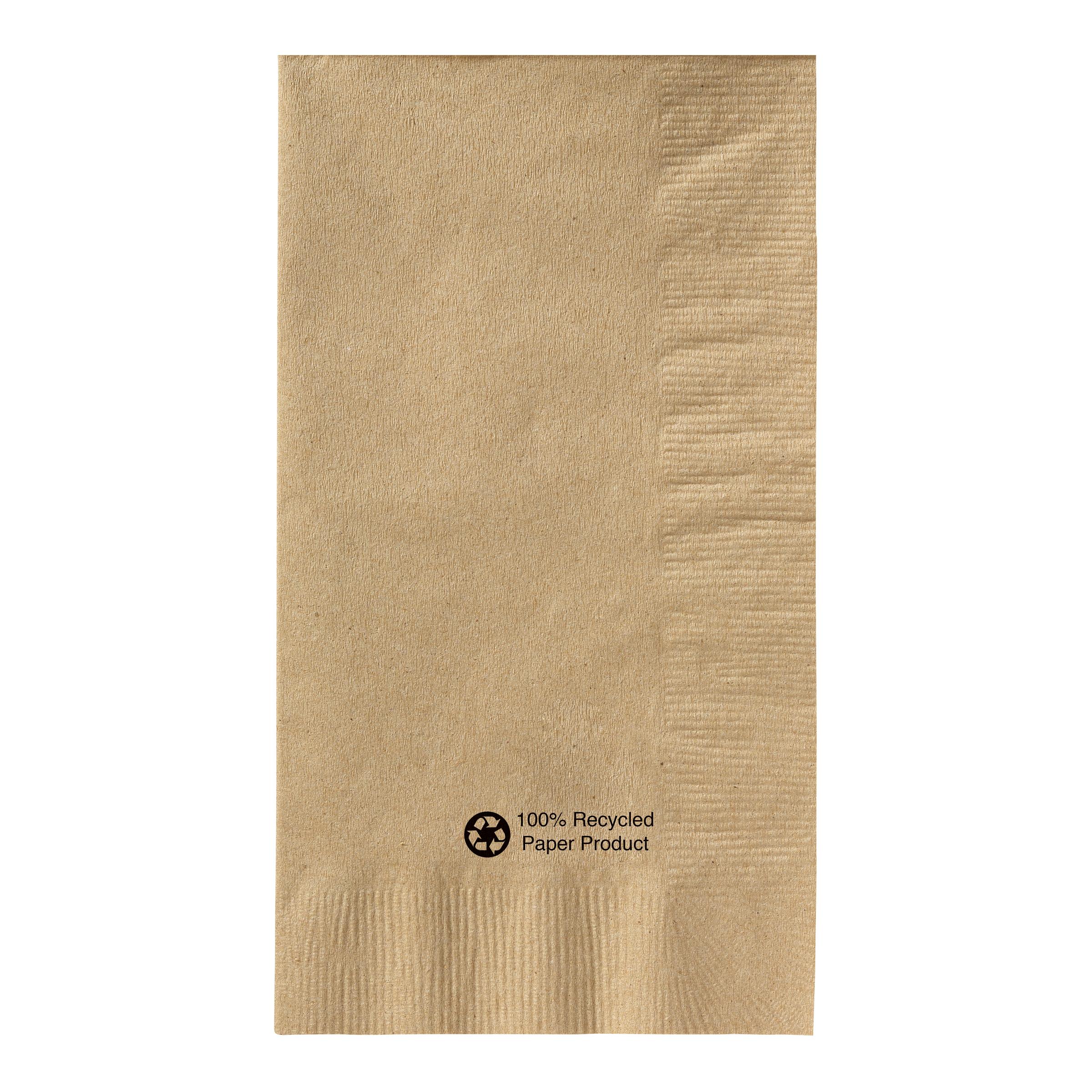 Dinner Napkins 15X17 IN Kraft Paper 1PLY 1/6 Fold 1000/Case
