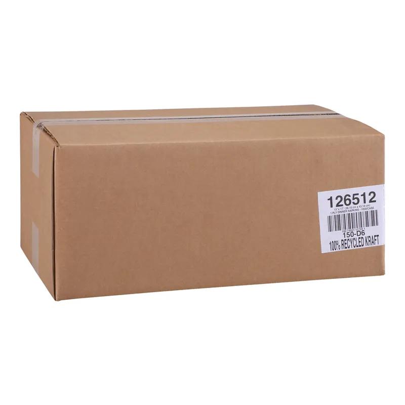 Dinner Napkins 15X17 IN Kraft Paper 1PLY 1/6 Fold 1000/Case