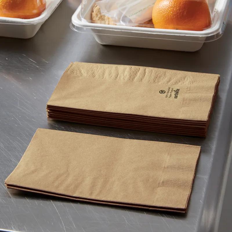 Dinner Napkins 15X17 IN Kraft Paper 1PLY 1/6 Fold 1000/Case