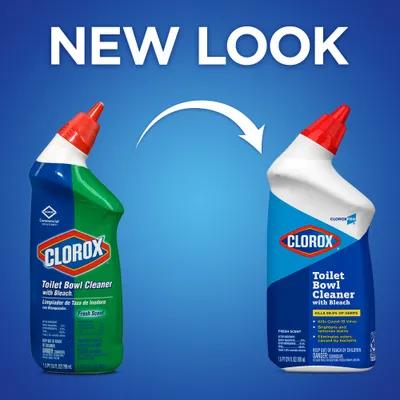 Clorox® Floral Fresh Scent Toilet Bowl Cleaner Deodorizer 24 FLOZ Multi Surface RTU Bleach Antibacterial 12/Case