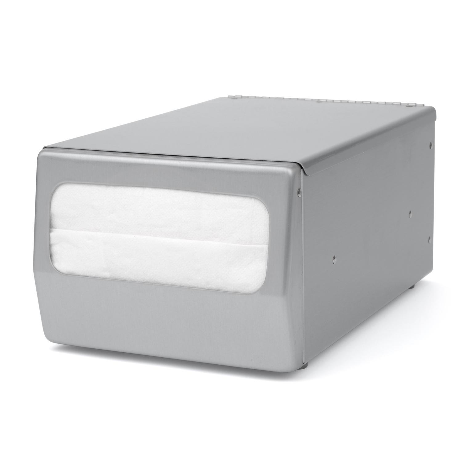 Napkin Dispenser 11.75X7.50X5.125 IN Steel Full Fold Countertop 1/Each