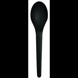 Plantware Spoon 6 IN PLA Black High Heat 1000/Case