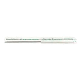 Earth Smart Jumbo Straw 0.209X7.75 IN Cellulose Acetate Clear Wrapped 5000/Case