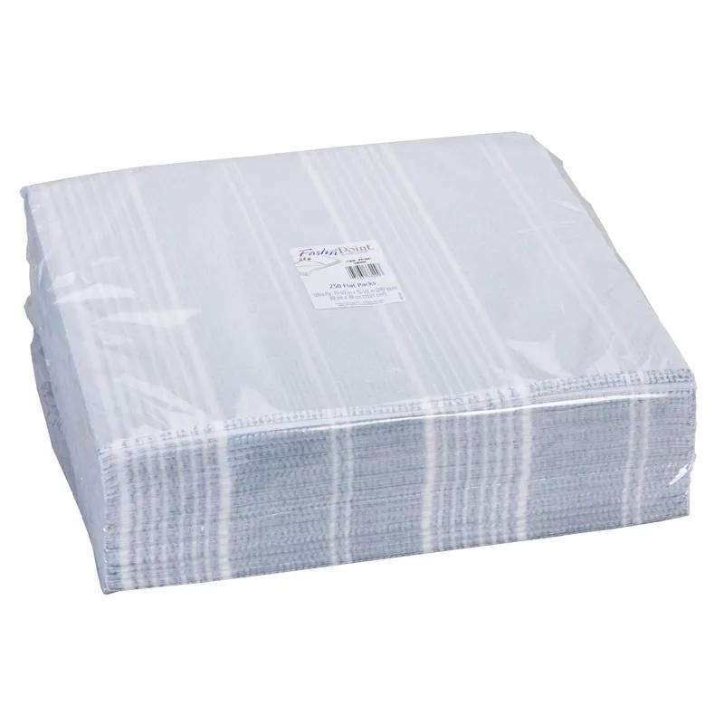 Dinner Napkins 15.5X15.5 IN Blue 2 Color Flat 250 Count/Pack 3 Packs/Case 750 Count/Case