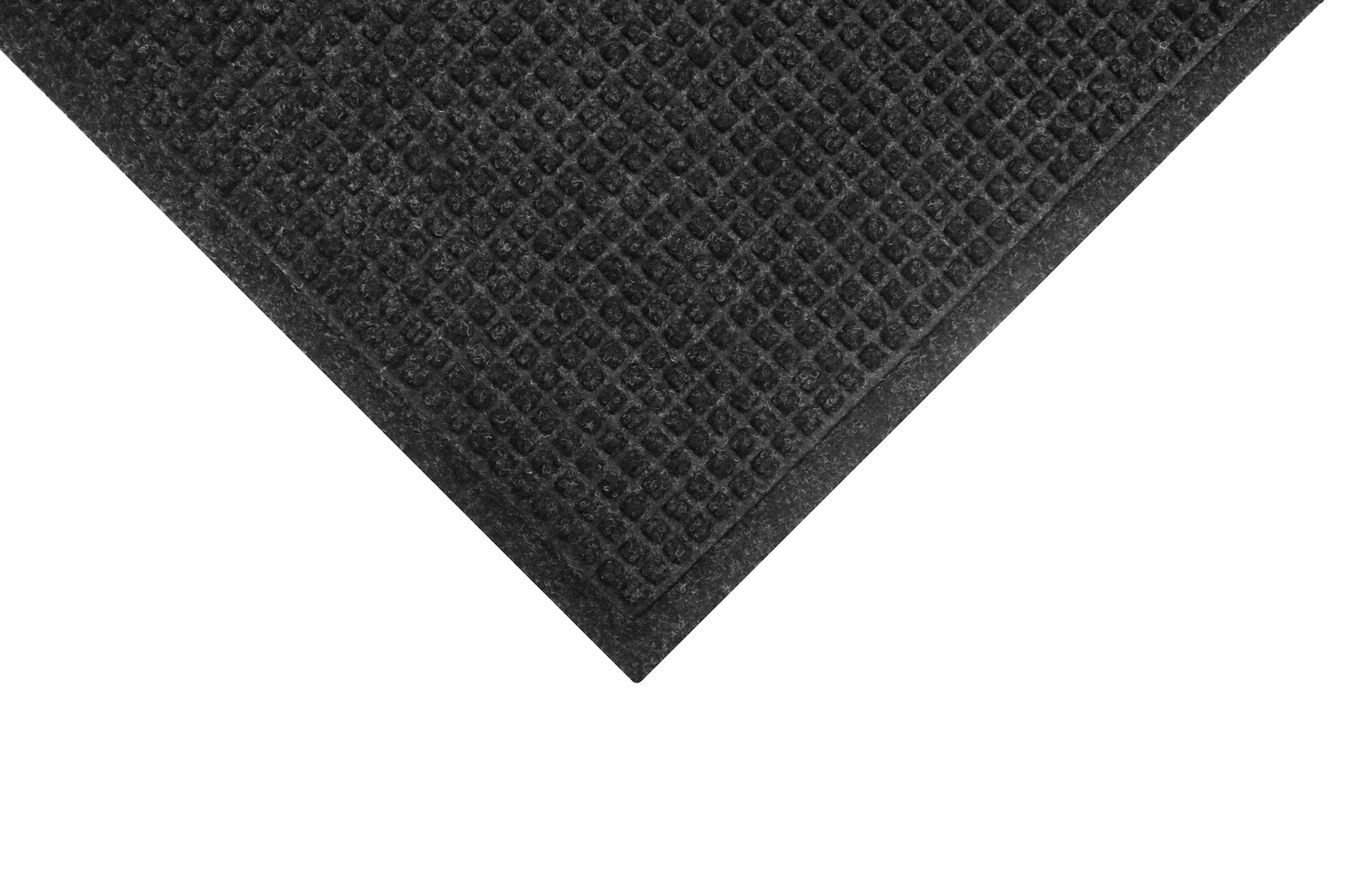 WaterHog® Fashion Floor Mat 48X120 IN Charcoal With Smooth Backing 1/Each