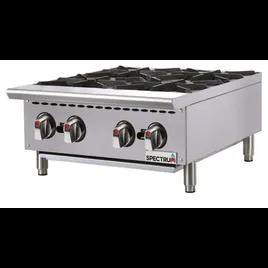 Spectrum Natural Gas Hot Plate 24X34.125X15 IN Stainless Steel Countertop 4-Burner 1/Each