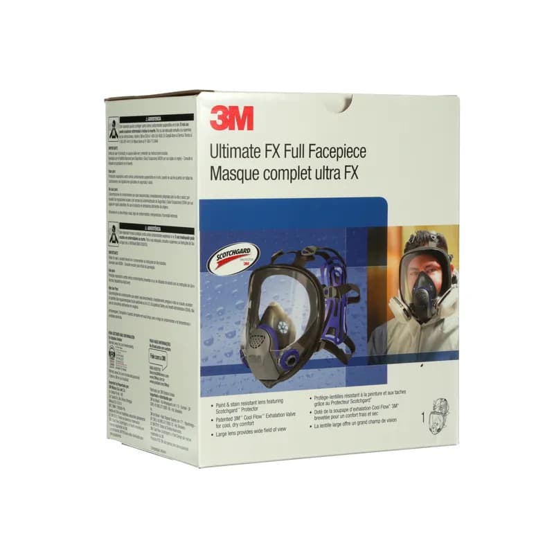 3M™ FF-402 Respirator Medium (MED) Silicone Reusable Cool Flow™ Valve Full Length 4/Case
