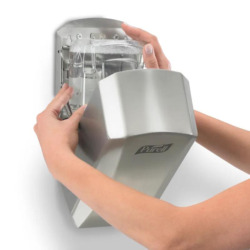 Purell® Hand Sanitizer Dispenser 1200 mL Stainless Steel Wall Mount High Capacity Battery Operated For LTX-12 BHD 1/Each