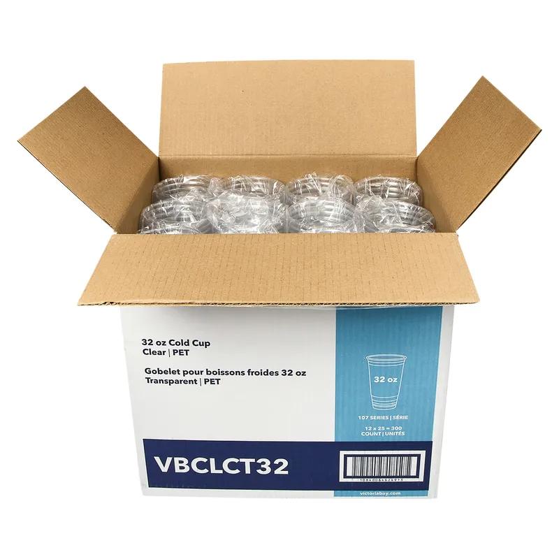 Victoria Bay Cold Cup 32 OZ PET Clear Printed Round 107MM 300/Case