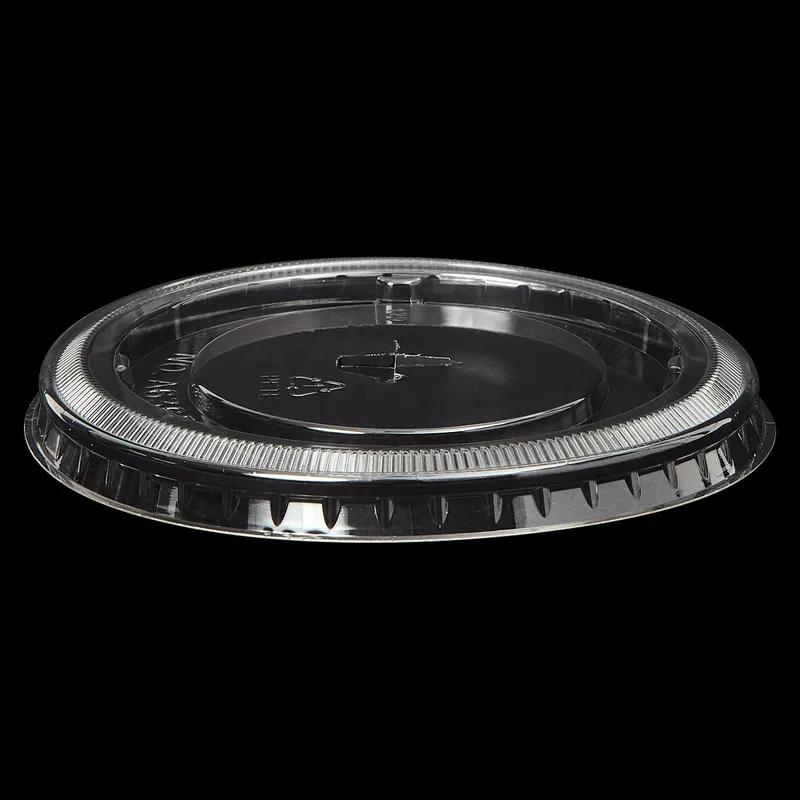 Victoria Bay Lid Flat 107MM 4.21 IN PET Clear Printed Round For 32 OZ Cold Cup Straw Slot 500/Case
