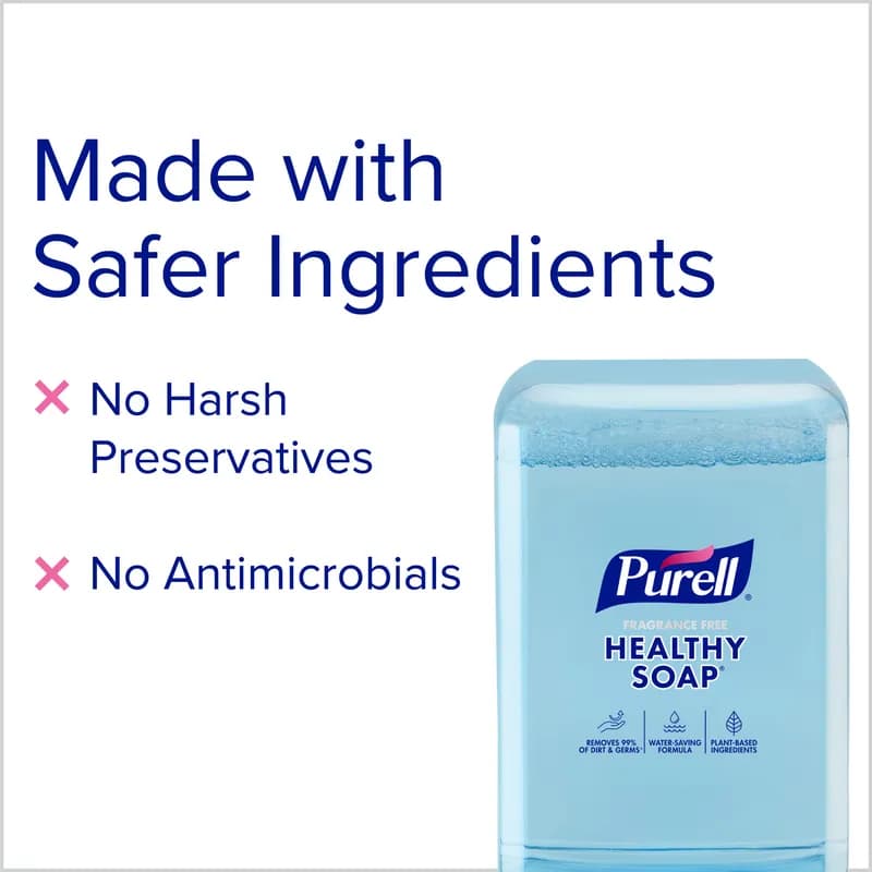 Purell® HEALTHY SOAP™ Hand Soap 1200 mL 4.33X3.36X8.64 IN Fragrance Free Foaming For ES10 2/Case