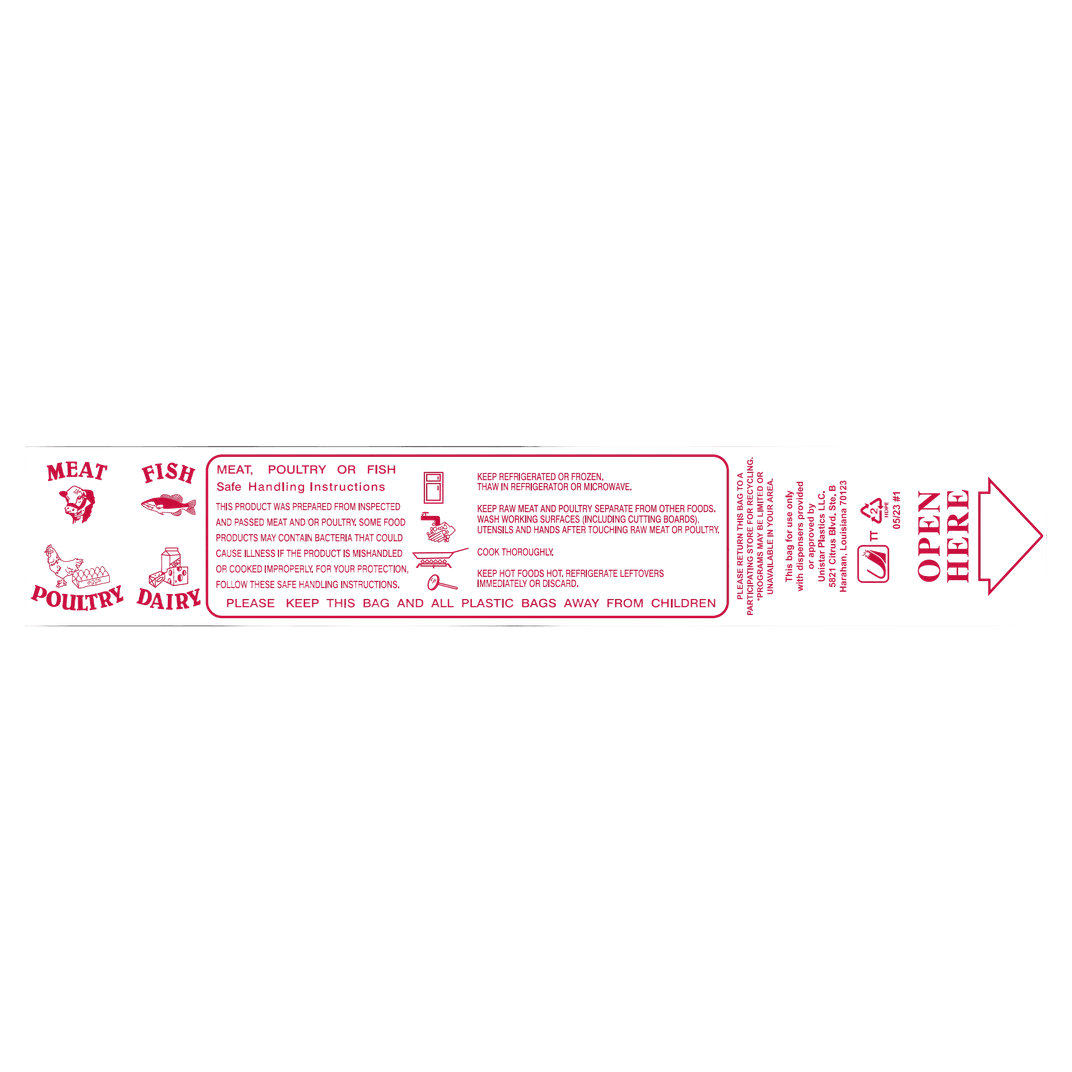 Pak Fresh Bag 15X20 IN High-Density Polyethylene (HDPE) 7MIC Safe Handling 3000/Case