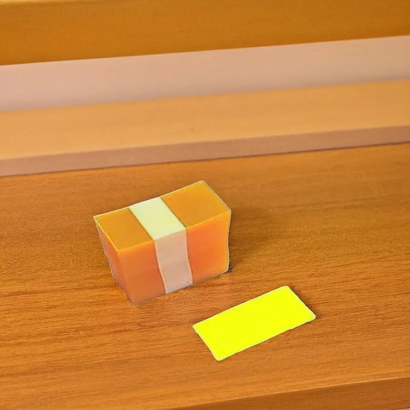 Shelf Strip 1.25X3.25 IN Plastic Yellow 250/Pack