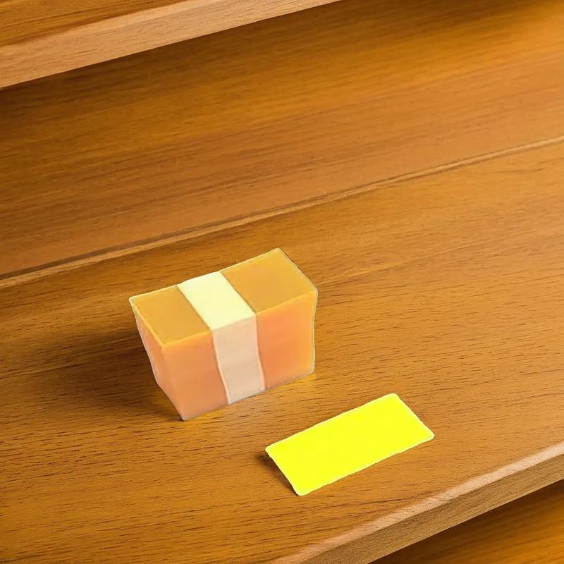 Shelf Strip 1.25X3.25 IN Plastic Yellow 250/Pack