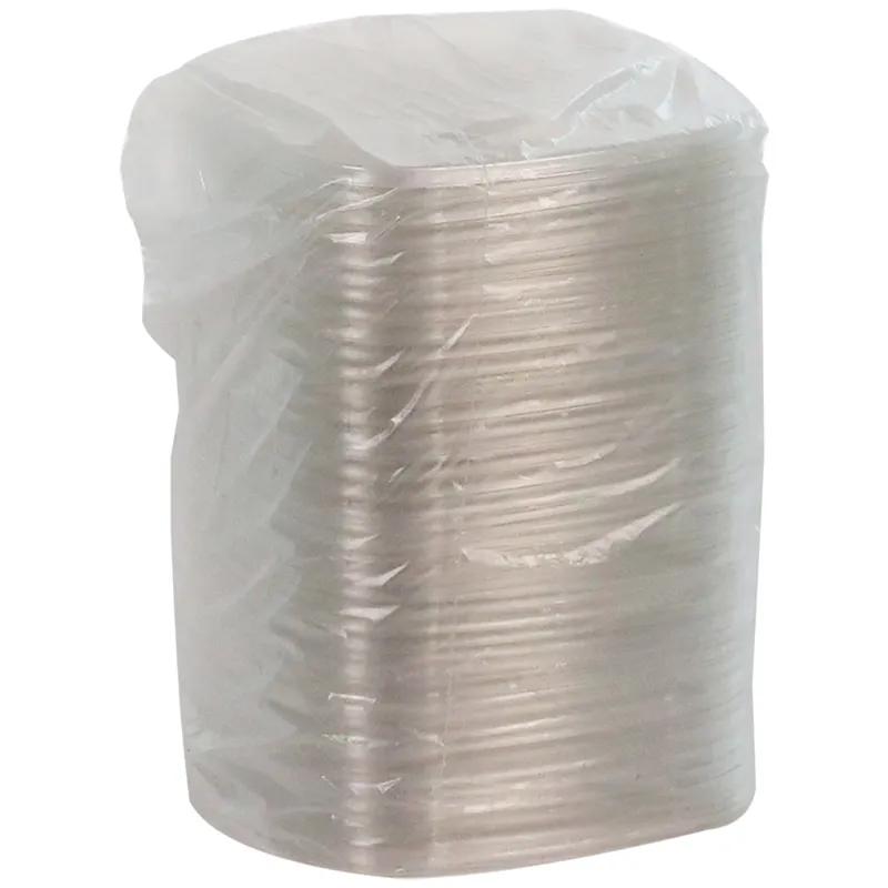 Lid Flat 7.375X7.375X0.26 IN RPET Clear Square For 24-32 OZ Bowl 300/Case