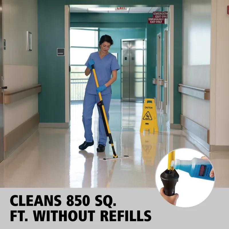 Hygen™ PULSE™ Bucketless Wet Mop Kit Includes: (1) Handle With Fluid Reservoir, 17 IN Frame, (2) 18 IN Damp Mops 1/Each