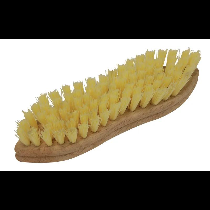 O-Cedar® Scrub Brush 9 IN Polypropylene (PP) Foam Beige Yellow Hourglass Pointed 1 IN Fibers 12/Dozen