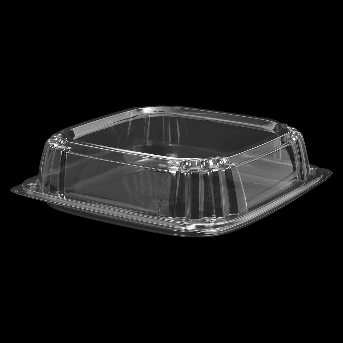 Victoria Bay Serving Tray Base & Lid Combo 12X12 IN PET Clear Square 25/Case